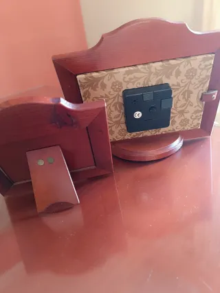 Reloj de mesa decorativo despertador y marco