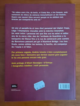Andrés Iniesta: Un any al paradís. El meu diari