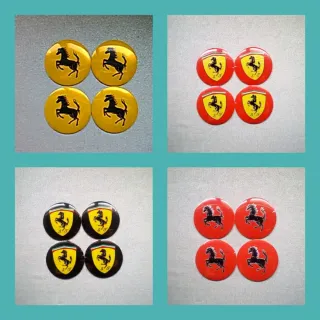 Pegatinas 56mm Ferrari centro rueda llanta emblema