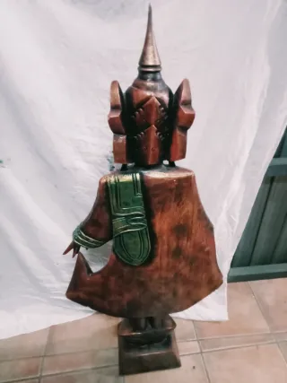 Figura Buda Madera Tallada