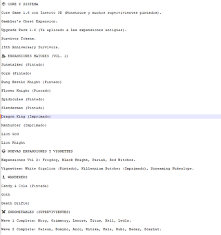 Kingdom Death Monster + Expansiones