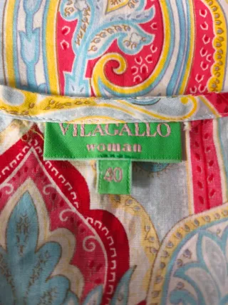 Vestido Vilagallo Talla 40 Multicolor