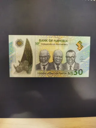 Billete 30 N$ Namibia 30 Aniversario Independencia