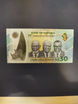 Billete 30 N$ Namibia 30 Aniversario Independencia