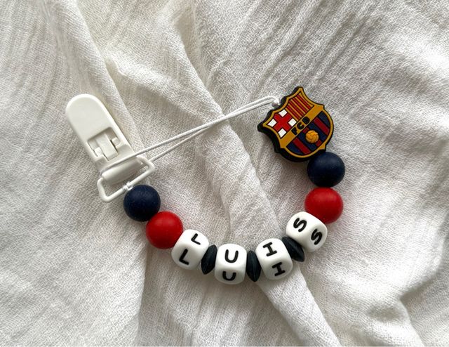 Chupetero personalizado bebé Barça