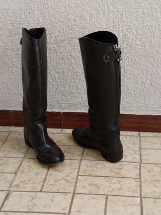 Botas de piel negras talla 40