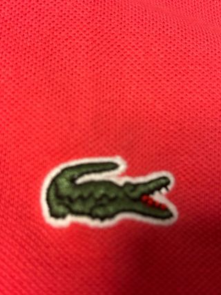 Polo Lacoste Rojo Talla M