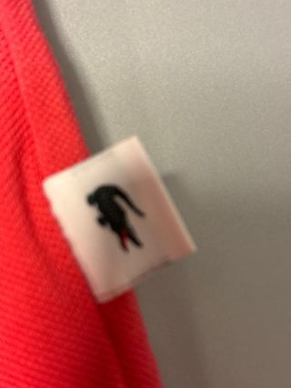 Polo Lacoste Rojo Talla M