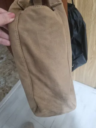 Bolso de hombro camel