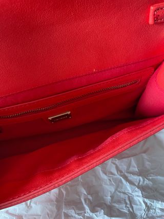 Borsa Nenette rossa con catena oro