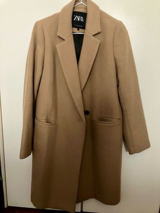 Abrigo Zara Camel Mujer