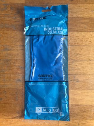Guantes Santex Industriales Nitrilo Azul Talla 7/8