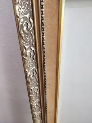 Marco artesanal madera y metal