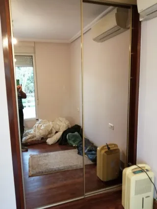 Puertas de madera con cristal (70€ c/u)