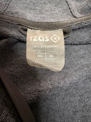 Chaqueta polar punto IZAS gris