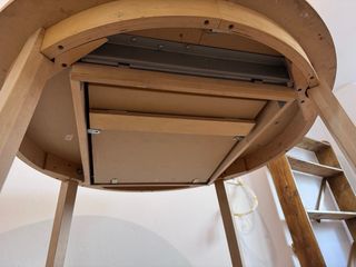 Mesa redonda extensible madera