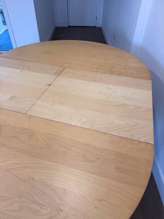 Mesa redonda extensible madera