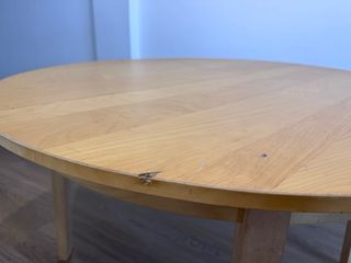 Mesa redonda extensible madera