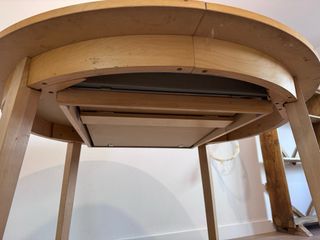 Mesa redonda extensible madera