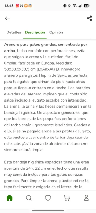 Arenero cubierto Savic