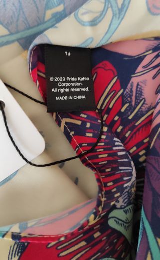 Pañuelo Seda Frida Kahlo 70x70cm Nuevo