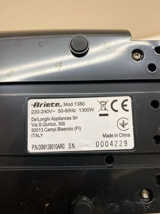 Ariete 1380 Cafetera de metal