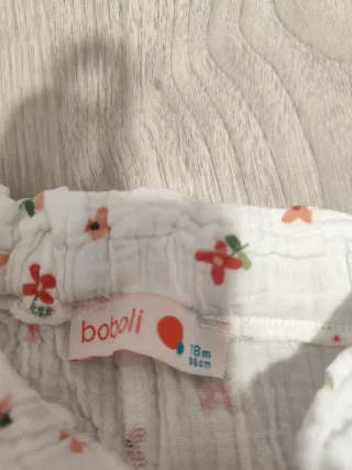 Pantalón corto Boboli flores 18 meses