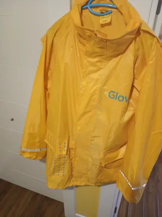 Chubasquero y pantalón Glovo amarillo XXL