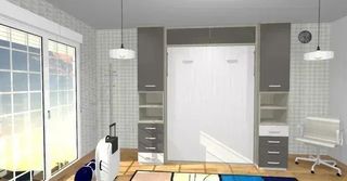 COMPOSICIÓN DE CAMA ABATIBLE CON ARMARIOS