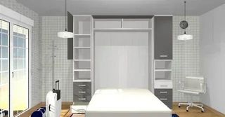 COMPOSICIÓN DE CAMA ABATIBLE CON ARMARIOS