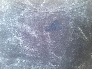 Camiseta Adidas Crop Top Azul y Blanco