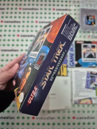 Star Trek Game Boy Nintendo Caja Cartucho Manual