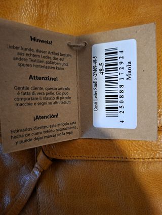 Gusti Maola Borsa Pelle Donna Gialla