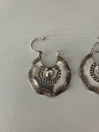 Pendientes Plata 925 Diseño Circular