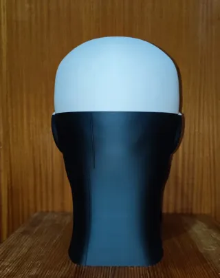 Cabeza de maniquí bicolor