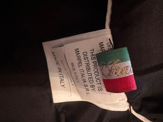 Chaqueta Piel Vera Pelle Tachuelas Negra/Blanca