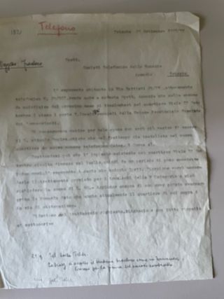 Documenti TELVE Trieste anni '30