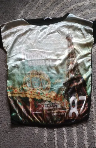 Camiseta manga larga fina multicolor