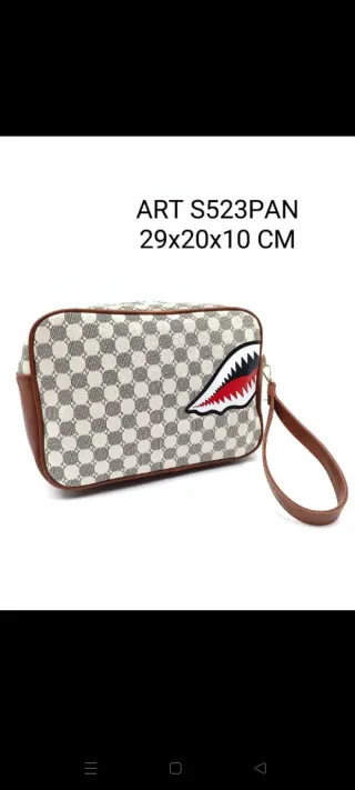 Pochette uomo fantasia squalo