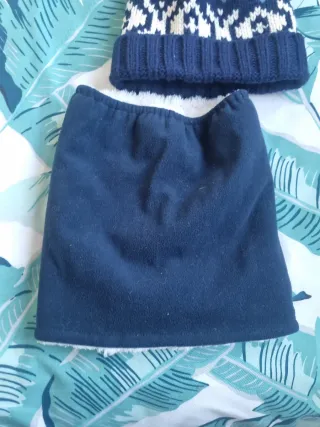 Berretto e sciarpa Isotoner bambini blu