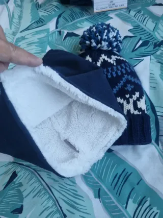 Berretto e sciarpa Isotoner bambini blu