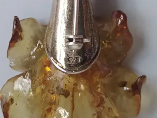 Broche Vintage Diseño Floral en Plata 925 13.57g