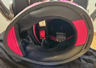 Casco moto LS2 FF353 Rapid II Poppies rosa – S