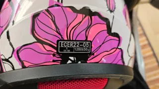 Casco moto LS2 FF353 Rapid II Poppies rosa – S