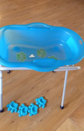 Bañera bebé plegable con soporte