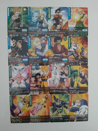 Dragon ball data carddass lote 142 cartas japones