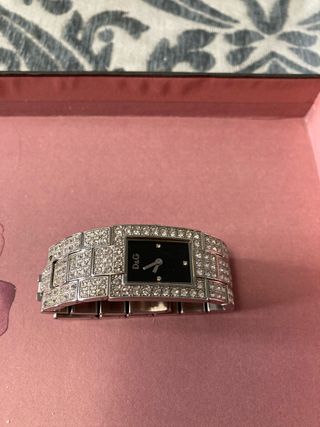 Reloj D&G señora plateado y negro