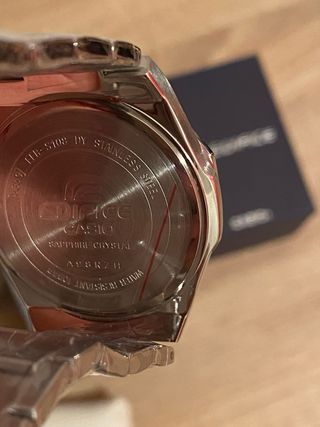 Casio Edifice Reloj Negro y Plateado