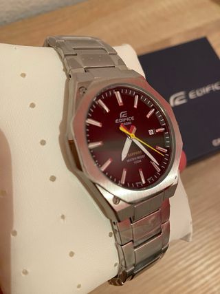 Casio Edifice Reloj Negro y Plateado