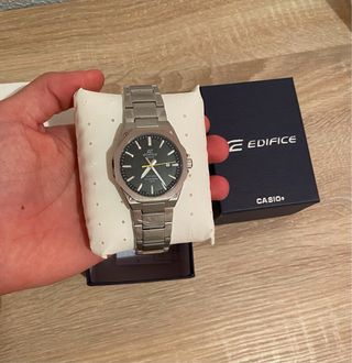 Casio Edifice Reloj Negro y Plateado